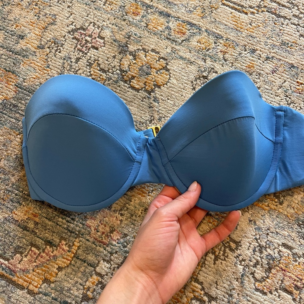 L space strapless bikini top